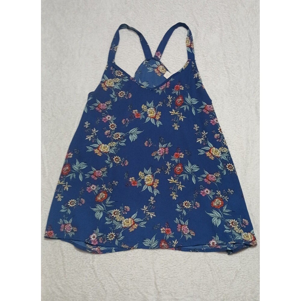 Pink Republic Women's Medium Floral Camisole Tank Top 100% Polyester Flowy